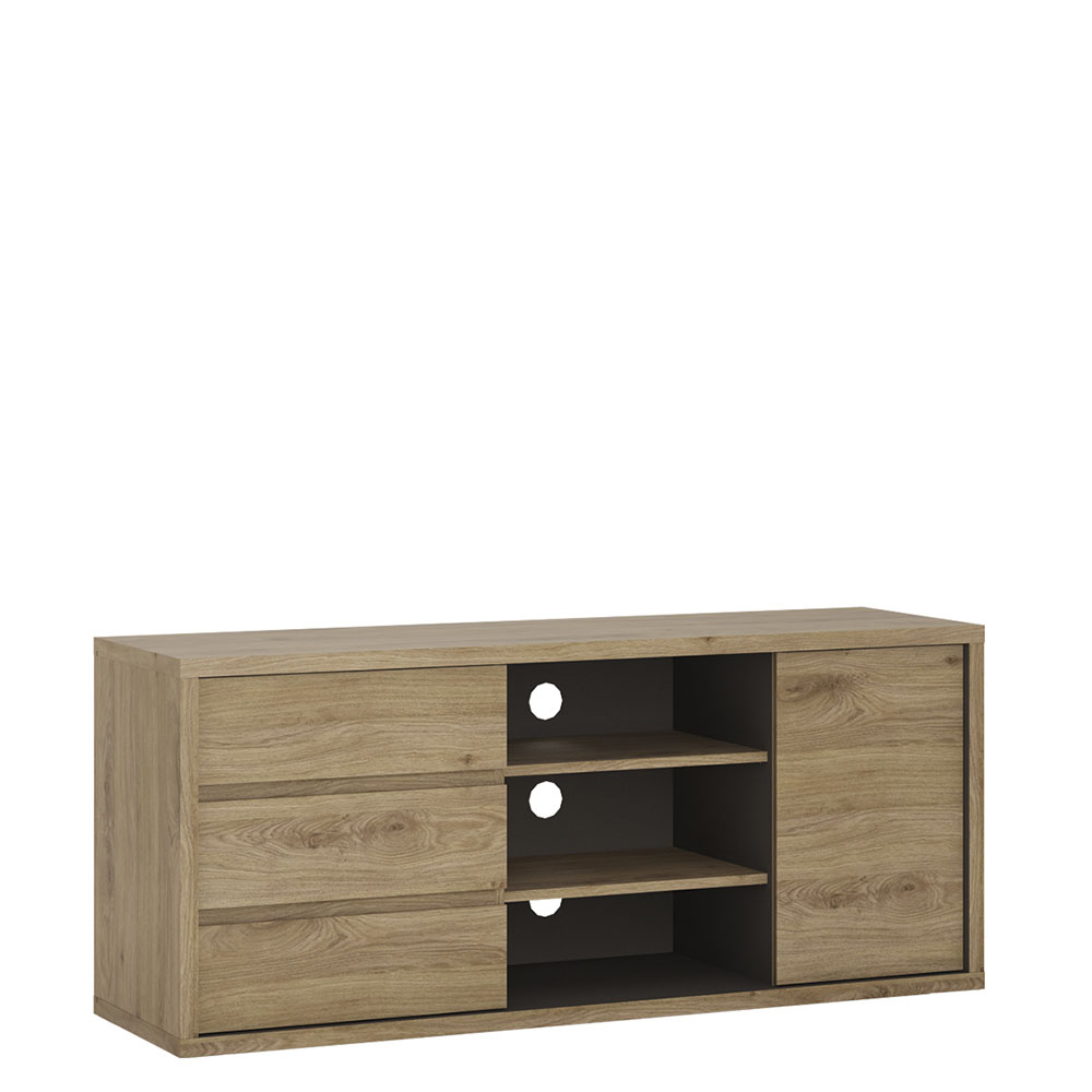 Shetland furniture 1 Door 3 drawer TV cabinet